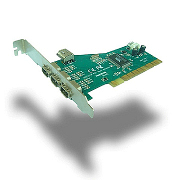  IEEE 1394  3+1 Port  PCI  Host  Adapter